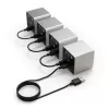 Dial Controller Streacom VU1-Dial Silver USB USB-C — pöördkontroller süsteemiventiilaatorite, RGB ja heli juhtimiseks
