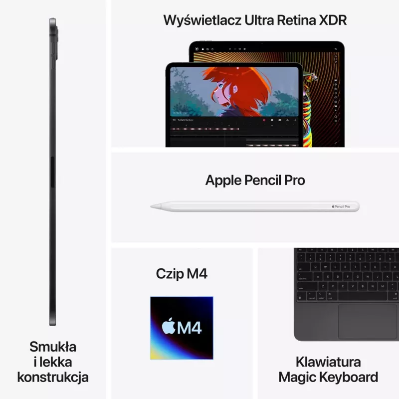 Apple iPad 11-tolline Pro WiFi + Cellular 2TB Nano-tekstuuriga klaasiga - Hõbedane