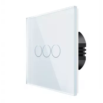 Puutetundlik seinaklüliti Spring 3-osaline klaasvalge — mudel 0
