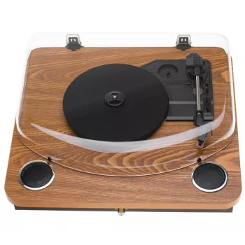 Analoog-vööajamiga plaadimängija Adler AD 1914, USB-pesa, keraamiline alustaldrik, DC-mootor, 33 1/3 p/min, Bluetooth 5.4, RCA-väljundid, sisseehitatud kõlarid