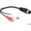 Audio kaabel DeLOCK 85835 0.2m DIN (5-pin) 2 x RCA Must