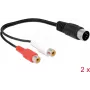 Audio kaabel DeLOCK 85835 0.2m DIN (5-pin) 2 x RCA Must
