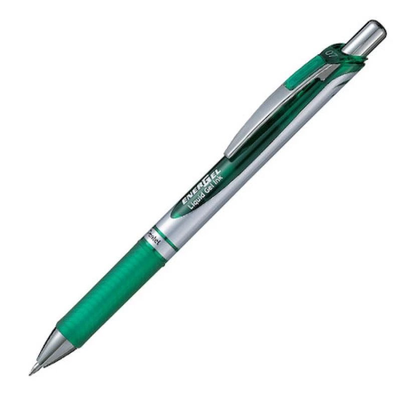 Sissetõmmatav geelpliiats Pentel EnerGel Xm Roheline
