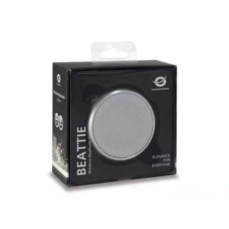 Conceptronic BEATTIE juhtmevaba Bluetooth-kõlar, hõbedane, 3 W, 150–20000 Hz, juhtmevaba, 3.0+HS, Micro-USB, hõbedane