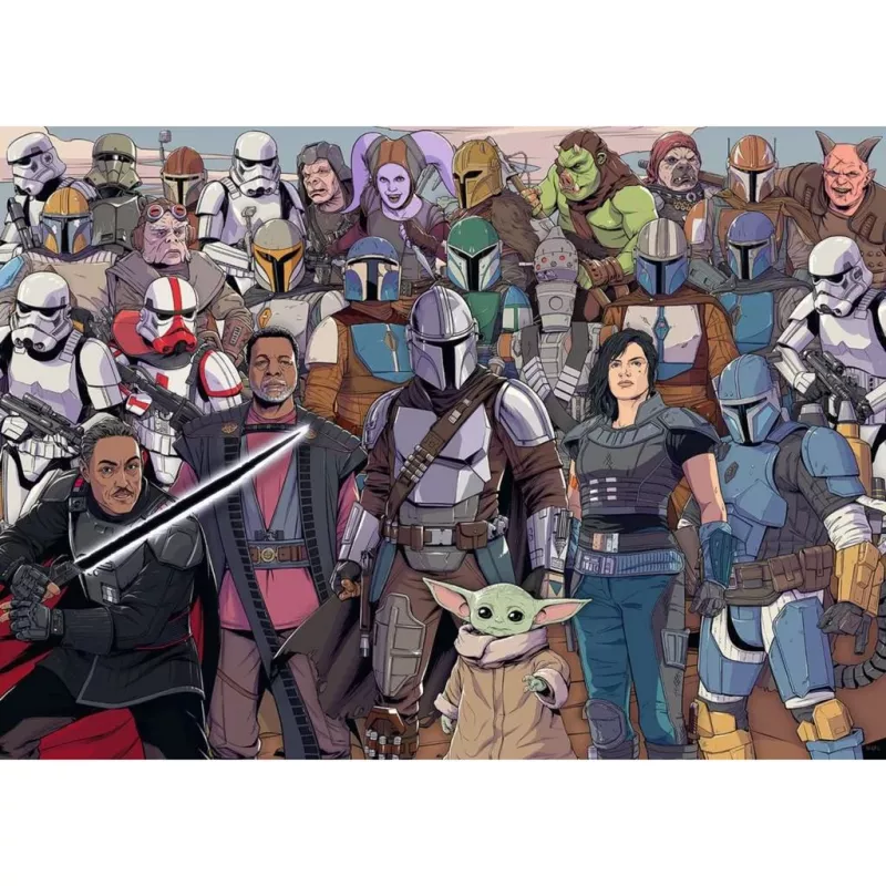 Pusle Ravensburger Mandalorian 1000 tükki – Tähesõdade teemaline 1000-osaline pusle