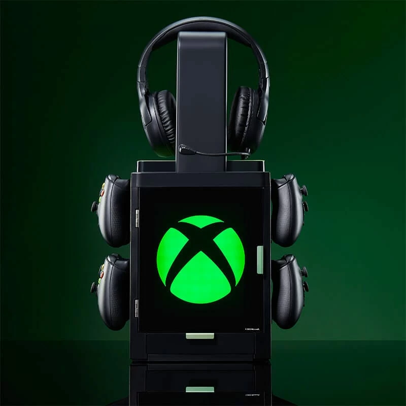 Numskull Games Official Xbox Gaming Locker, Diskettenhalter mängudele, Xbox, Must, Juhtmega
