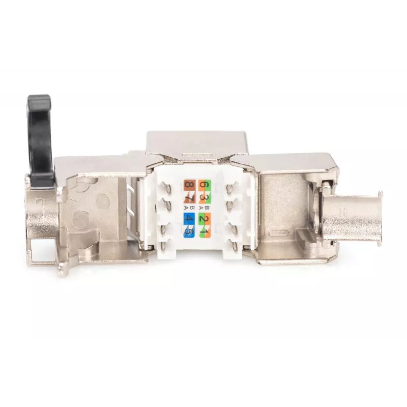 Keystone-moodul Digitus CAT 8.1 RJ-45 varjestatud lame valge