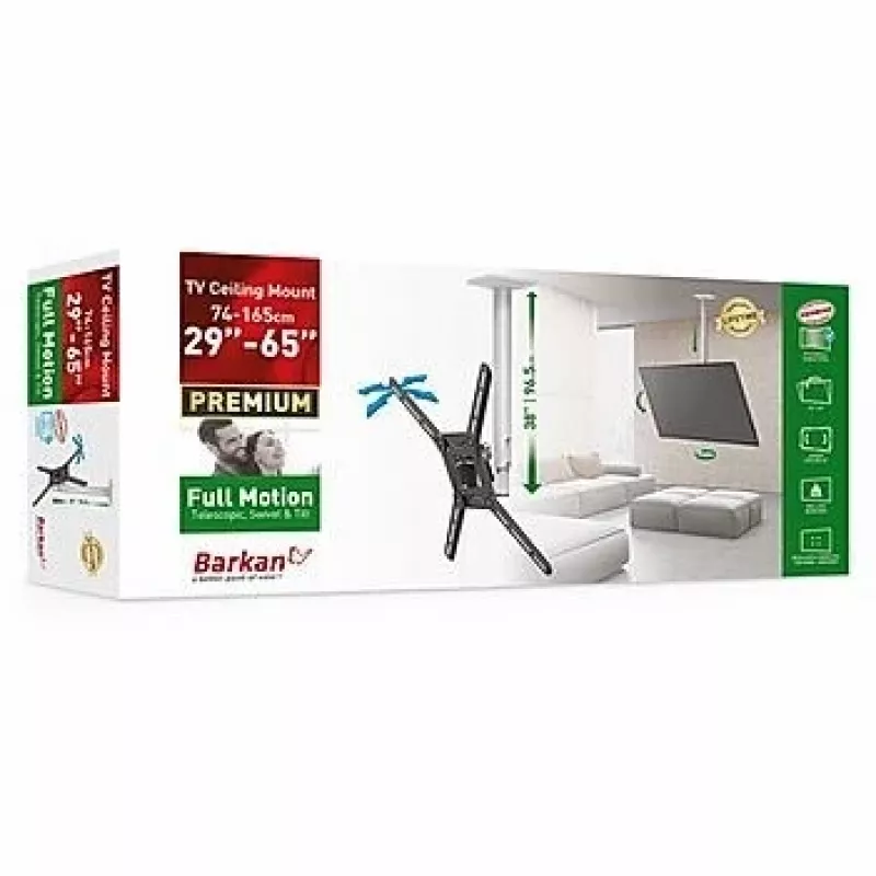 Barkan 3500 teleri laekinnitus, täisliikuv, 13-65", 40 kg, valge