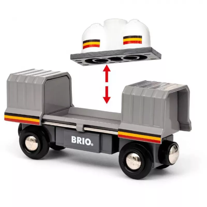 Train BRIO World Santa Fe rong Trains of the World mitmevärviline