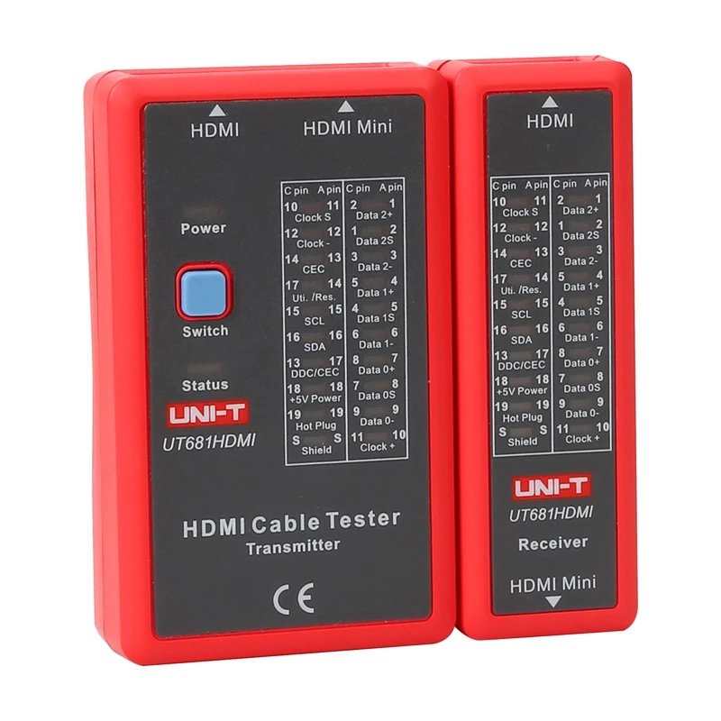 HDMI kaabli tester No name UT681HDMI — HDMI järjepidevuse ja juhtmestiku kontroll