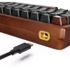 Sharkoon 100068081 klaviatuur kodu USB QWERTZ saksa must puidust 75%