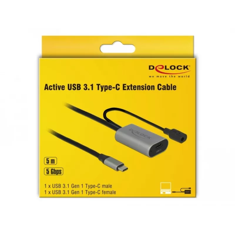 Delock USB-20225 toiteadapter hall