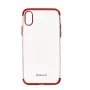 Cover Tellur iPhone X Punane Läbipaistev