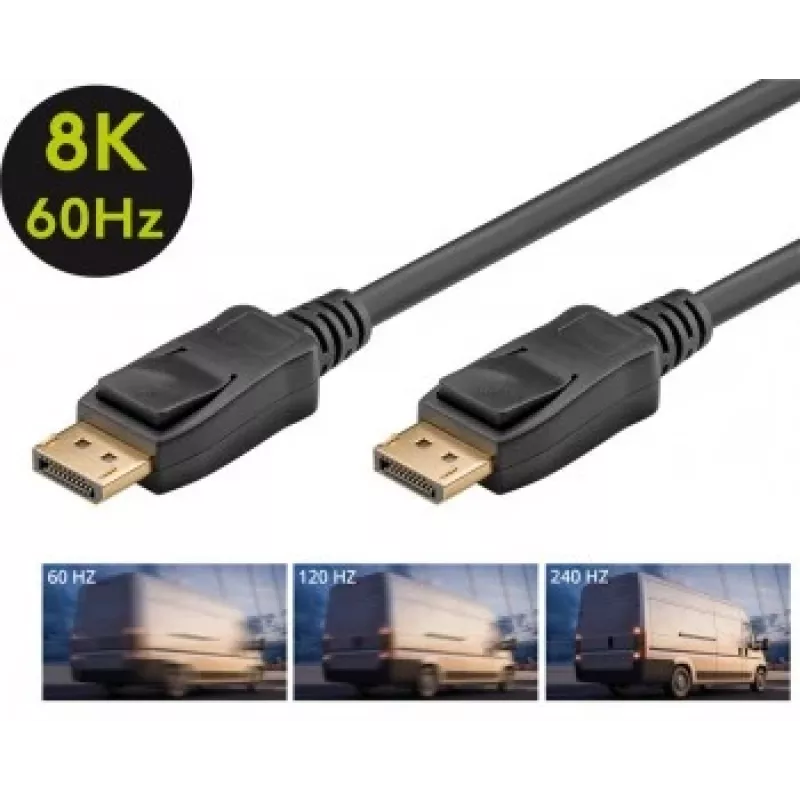 Goobay DisplayPort-ühenduskaabel 1.4 3m DisplayPort-DisplayPort