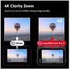 Spordikaamera Insta360 Ace Pro 2 — 50 MP, 8K Ultra HD (7680×3272), 1/1,3-tolline sensor, kuni 240 fps, sisseehitatud ekraan, Wi‑Fi, MicroSD, 177,7 g, must