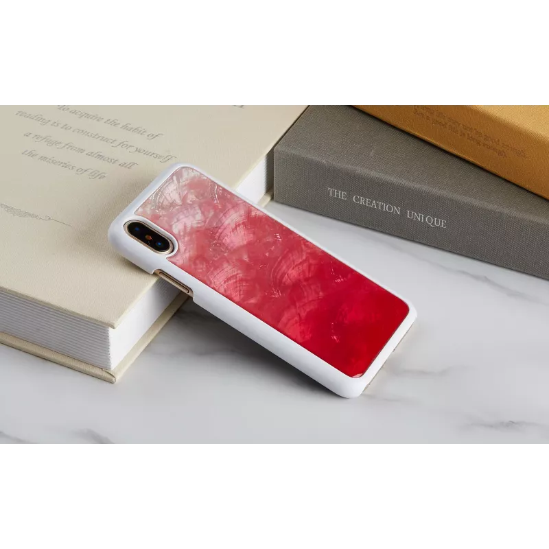 iKinsi telefoniümbris iPhone XS/iPhone X jaoks — Pink Lake Valge kaitsekate