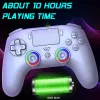 Subsonic PS5 juhtmeta LED-mängupult, valge, D-pad, Home, Options, Share