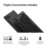 Mehaaniline 75% klaviatuur Keychron V1 Ultra 8K — QWERTY, Bluetooth ja juhtmega, RGB, must