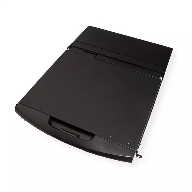 Rack-konsool VALUE 26.99.0123, 17-tolline (43,2 cm) LCD, 1280×1024, 1U, prantsuse klaviatuur, must