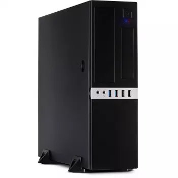 Inter-Tech IT-503 - SFF - Mini-ATX - toiteplokita (TFX12V) - mattmust - USB/Heli (88881270)