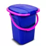 GreenBlue GB320BR 19L kaasaskantav matkakäimla, ämber, reisimiseks, festivalidele, käepidemega, eemaldatava istmega - tumesinine ja roosa