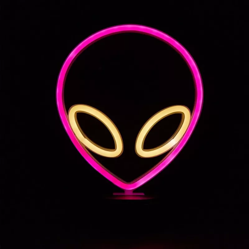 Lauavalgusti MANTA SNL86PK Style Neon Lights UFO Pink – dekoratiivne neoonstiilis roosa valgusti