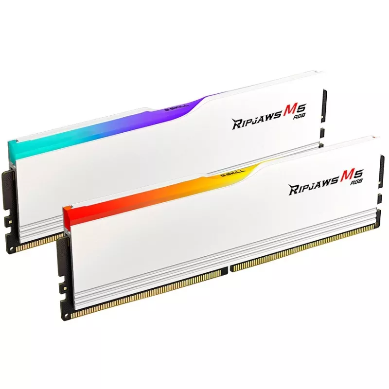 DIMM 48 GB DDR5-5200 (2x 24 GB) kahekomplekt, mälu valge, F5-5200J4040A24GX2-RM5RW, Ripjaws M5, INTEL XMP