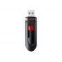 USB-mälupulk SANDISK Cruzer Glide 32 GB USB Type-A 2.0, liugdisain, paroolikaitse, must/punane