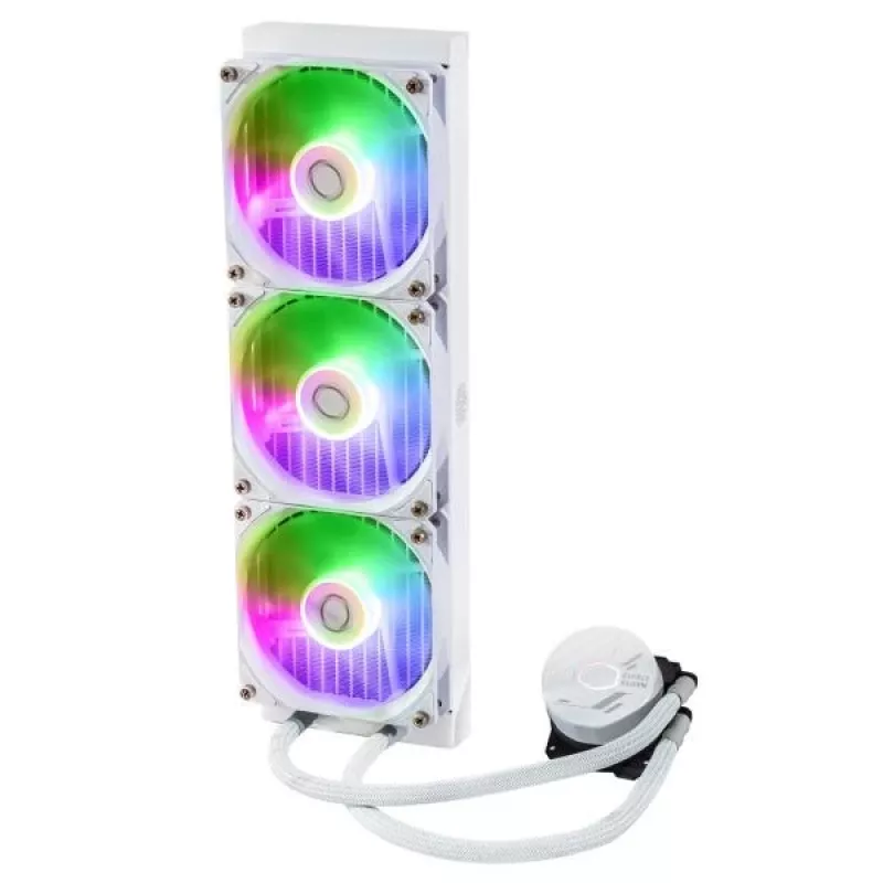 Vedelikjahutuse komplekt Cooler Master MasterLiquid 360L Core ARGB White 12 cm ventilaatorid