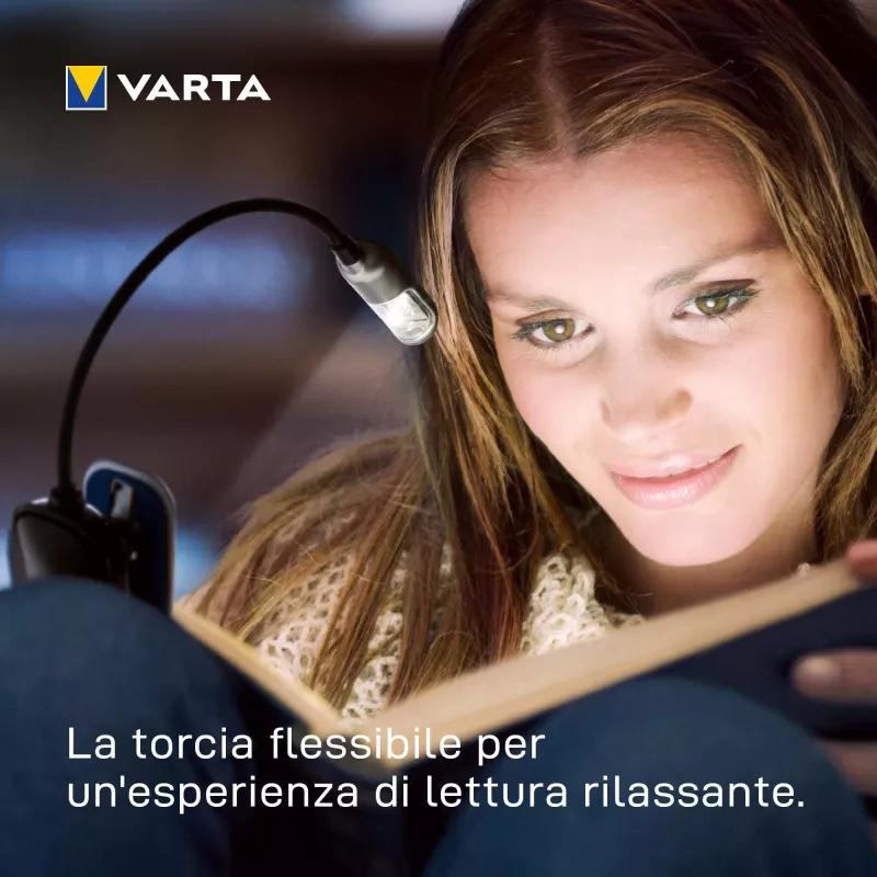Varta 16618 - Klambriga taskulamp - must - hõbe - plastik - LED - 1 lamp - 9 lm
