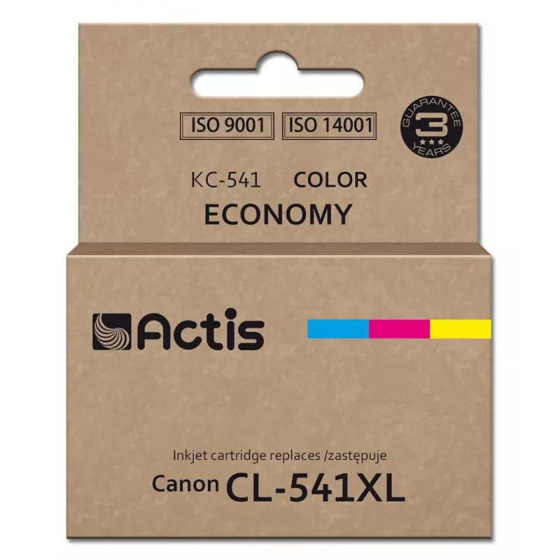 Actis KC-541 tint Canon printerile (asendus CL-541XL) Supreme, 18 ml, sinine, kollane, magenta.