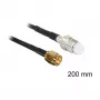 Koaksiaalkaabel DeLOCK 88596 RG-174 0,2 m SMA FME Must