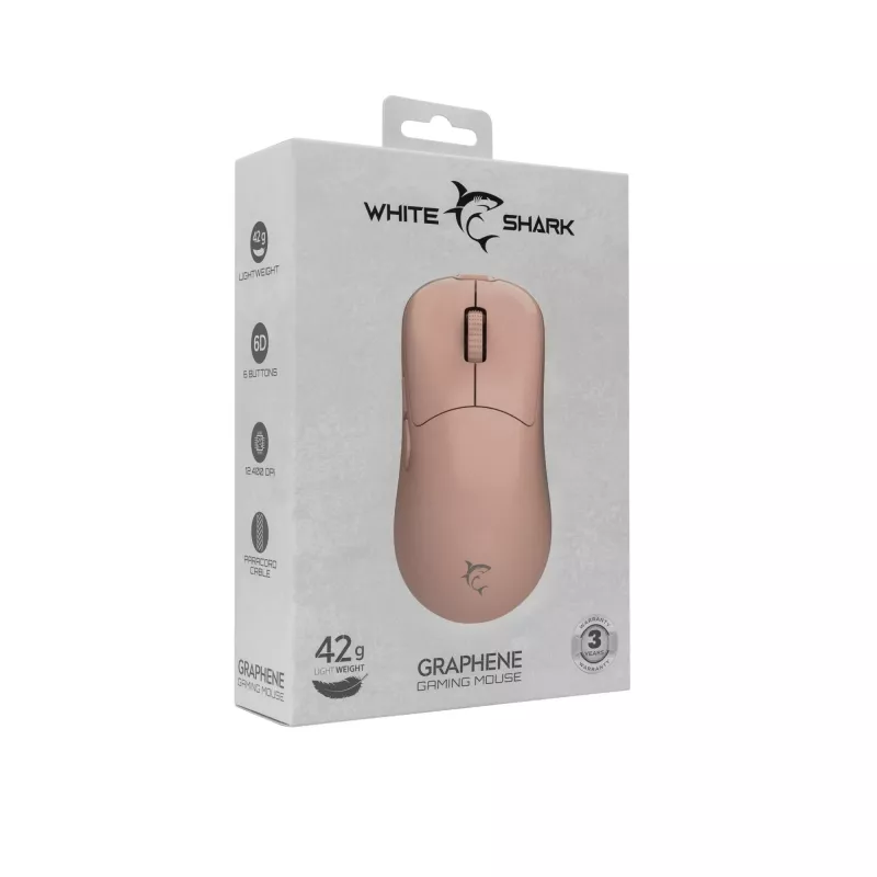 Hiir White Shark GM-5014 Graphene roosa USB