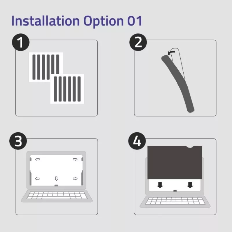 Privaatsusfilter Qoltec 51060 61 cm (24 tolli) monitorile