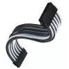 ATX-pikenduskaabel SILVERSTONE SST-PP07E-MBBW 30 cm must/valge