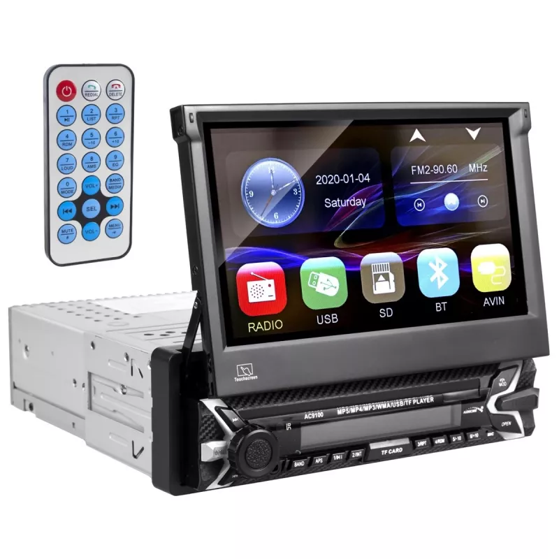 Audiocore AC9100 raadio Auto Digitaalne Must, Punane