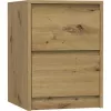 Topeshop K2 ARTISAN nightstand/Öökapp 2 sahtel(s) tamm