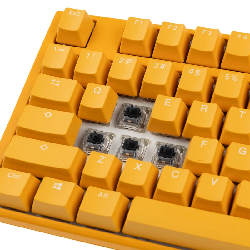 Ducky One 3 klaviatuur, mängimine, USB, QWERTY, inglise, kollane