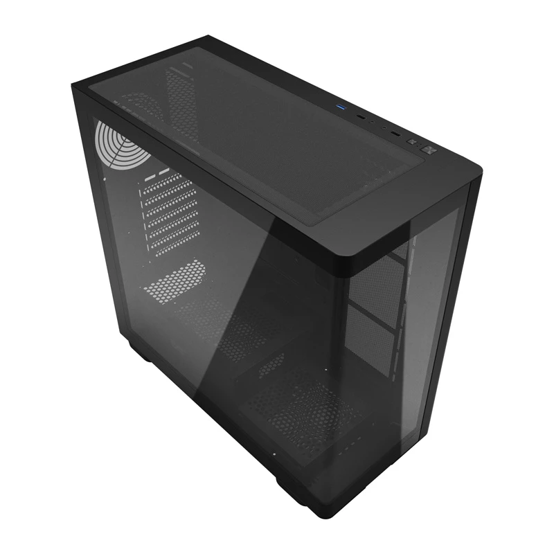 Arvutikorpus DarkFlash DS900G (must) — mid-tower ATX ühilduv, karastatud klaasist külgpaneel