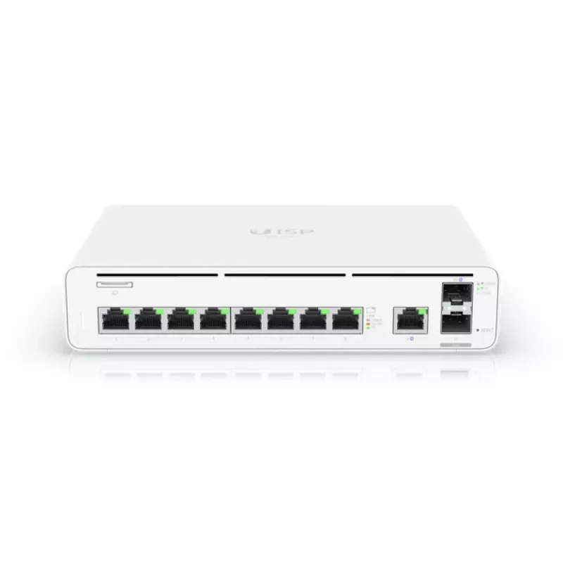 UBIQUITI UISP-Console-EU kontroller-lüliti-lüüs 2x 10G SFP+ 9x GbE RJ45