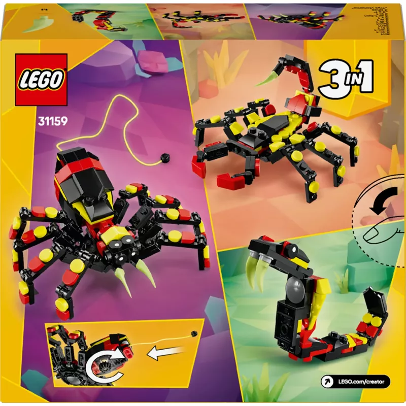 LEGO Creator 3-in-1 ehitatav ämblikumudel 31159 — 153 osa, vanus 7+, 110×150×50 mm