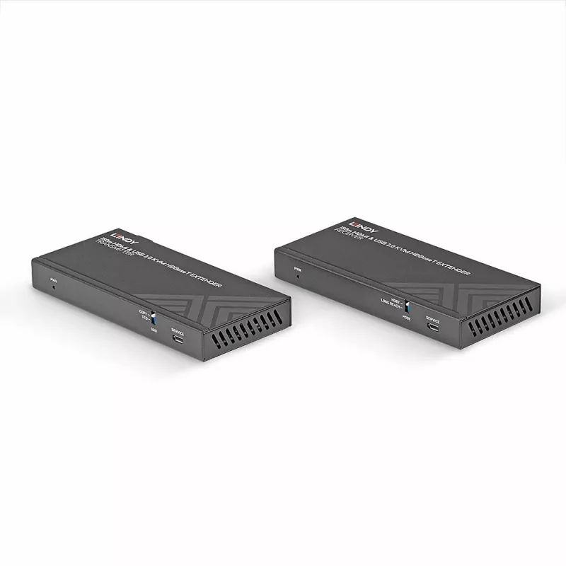 Lindy 150m Cat.6 HDMI 4K60, USB 2.0 ja IR HDBaseT KVM pikendaja
