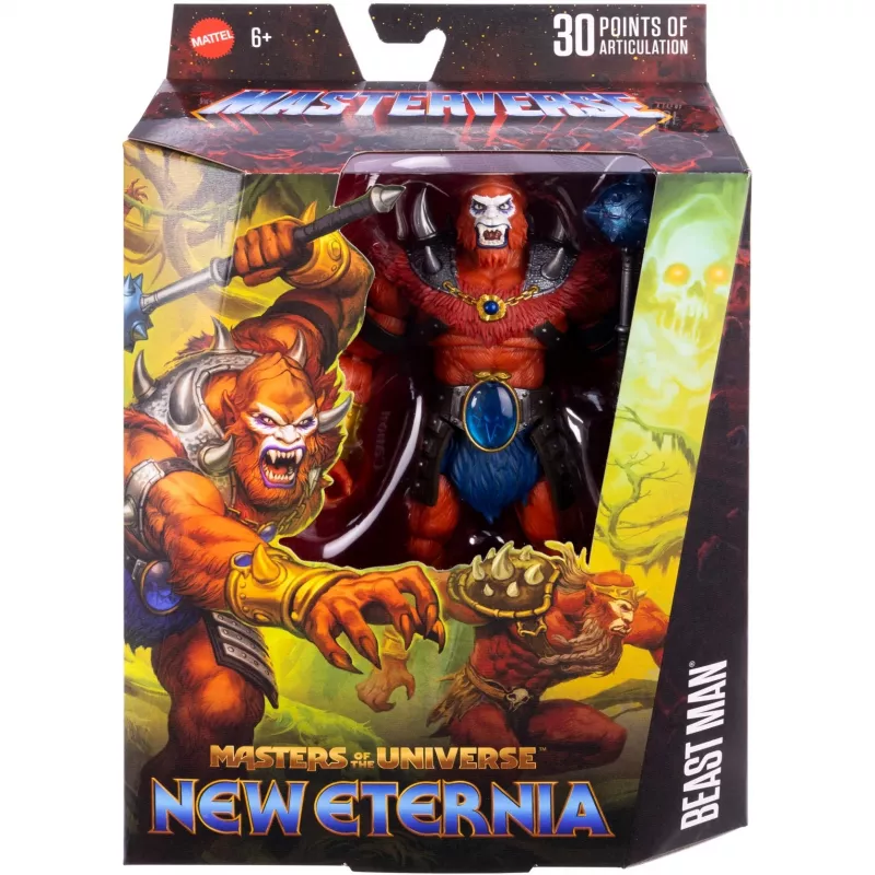 Action figure MATTEL Masterverse Core Beast Man JBP80 – kogumisväärne poseeritav kuju