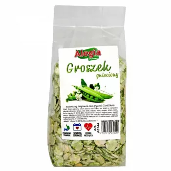 Purustatud herned Alegia 130 g — toidumaitsetus närilistele ja küülikutele, gluteeni- ja suhkruvaba