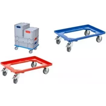 Transpordirullik allit ProfiPlus EuroRoll OB 600 — punane, stabiilne plastraam, mudel 456868