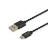Savio CL-129 USB-kaabel 2 m USB 2.0 USB A USB C Must
