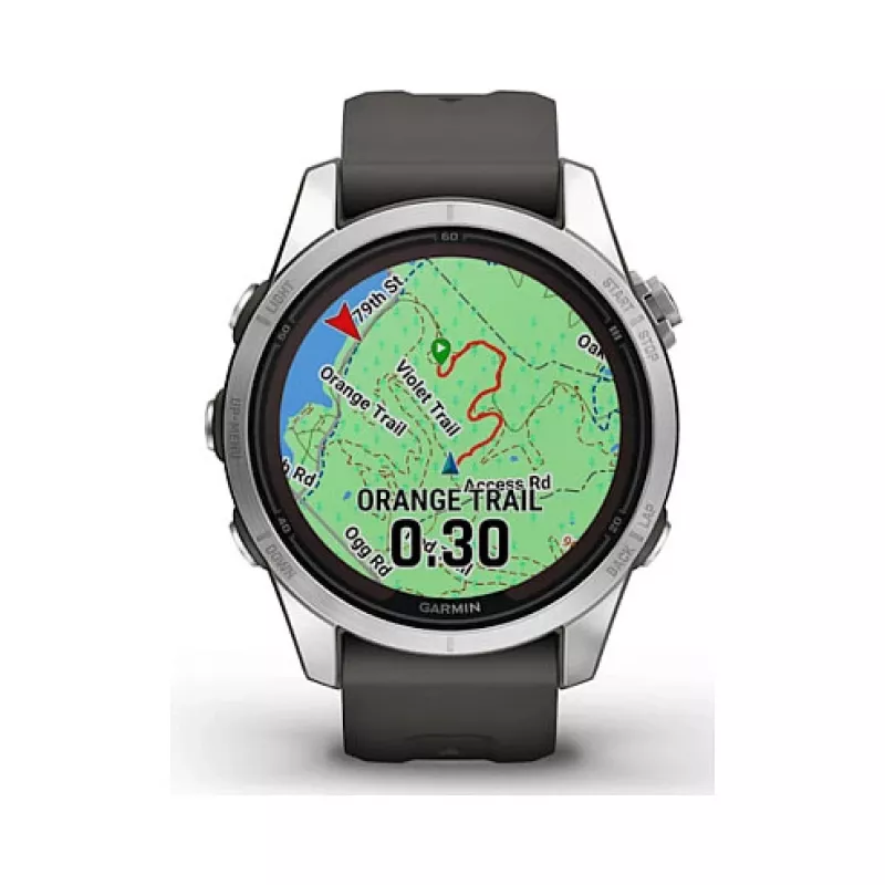 Garmin fēnix 7S Pro 3.05 cm (1.2) MIP 42 mm Digitaalne 240 x 240 pikslit Puutetundlik Hõbedane Wi-Fi GPS (satelliit)