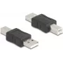 DeLOCK 67198 kaabli soovahetaja USB tüüp-A USB tüüp-B must
