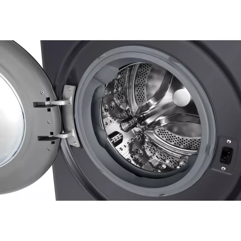 Pesumasin LG F2WR508S2M — eestlaetav, 8 kg, 1200 p/min, A-klassi tõhusus, 60×48 cm, LED-ekraan, kesköö must