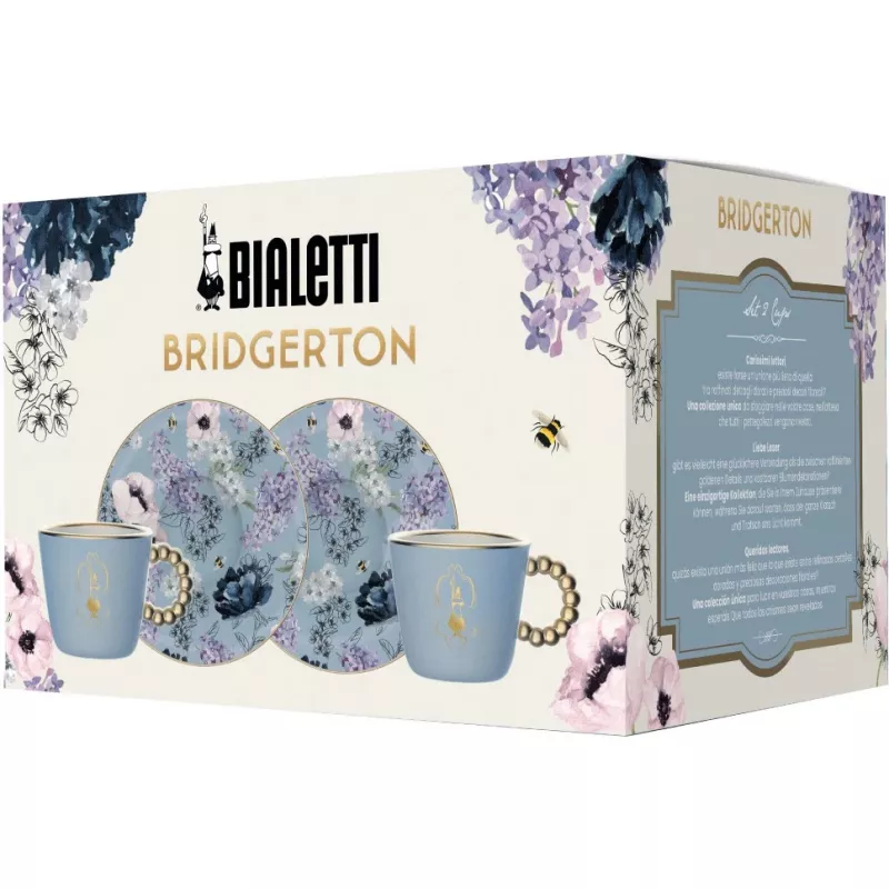Bialetti Bridgerton espresso jaoks 2 tk x 80 ml Sinine